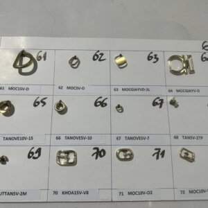 Khóa trang trí kim loại cho giày túi xách nhiều mẫu thuộc da huy hoàng 005