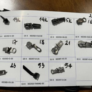 Khóa dây kéo các loại làm giày boot túi xách thuộc da huy hoàng 015