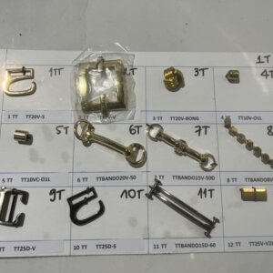 Khóa trang trí kim loại cho giày túi xách nhiều mẫu thuộc da huy hoàng 026