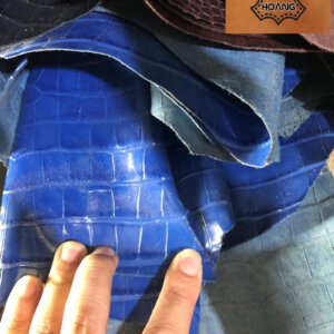 Bán thuộc Da bò dập vân cá sấu cácmàu thuộc da huy hoàng 006