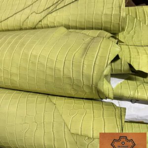 Bán thuộc Da bê Annonay dập vân cá sấu nhập pháp thuộc da huy hoàng 007